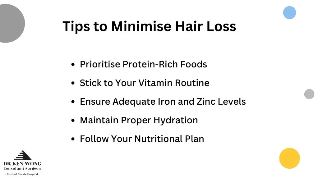 how to minimise hair loss after gastric sleeve